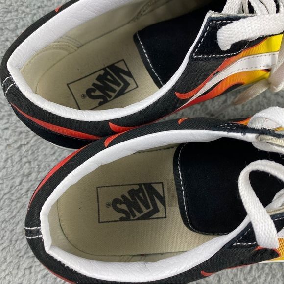 VANS FLAME OLD SKOOL SHOES MANS 11.5 PRINTS LACE UP MULTI COLOR SUEDE SNEAKERS - Picture 14 of 16